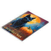 ブラックキッテンカボンプキンフルムーン紅葉 ノートブック (左側)