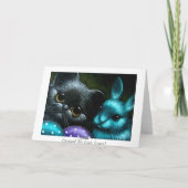 ブラックキッテンキャット&イースターバニーカード シーズンカード (裏面)