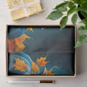 ブラックキットンとブルームーンカボチャの紅葉 薄葉紙 (ギフト)