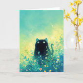 ブラックキットンフローラファンタジー カード (黄色い花)