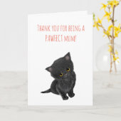 ブラックキットンマザーズデイカード カード (黄色い花)