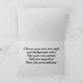 ブラックキティー猫かわいいカスタマイズカード カード (内部)