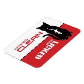 ブラックキティ猫食洗機マグネット – クリッキングクリーン マグネット (左側)