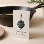 ブラックキャストアイアンスキレットパーソナルシェフ&ケータリング 名刺