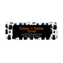 ブラックキャッツカスタムハロウィン ラベル