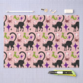 ブラックキャッツスパイダーズライムウィッチズブーツハロウィーン 薄葉紙 (クラフト)