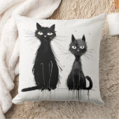 ブラックキャッツデザイン クッション (ブランケット)