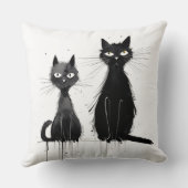 ブラックキャッツデザイン クッション (裏面)