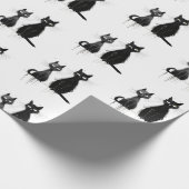 ブラックキャッツデザイン ラッピングペーパー (角)