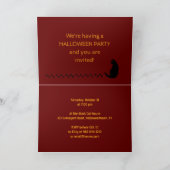 ブラックキャッツハローウィンパーティ招待状 サンキューカード (内部)