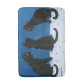 ブラックキャッツ・イン・イン・ザ・スノー バスマット (正面縦)