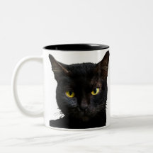 ブラックキャットおもしろいコーヒーマグ切り猫好きギフト