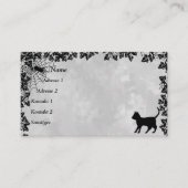 ブラックキャットこうもりとスパイダービジネスカード 名刺 (正面)