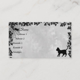 ブラックキャットこうもりとスパイダービジネスカード 名刺