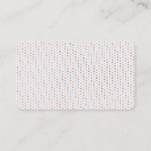 ブラックキャットとタンポポ水玉模様 名刺 (裏面)