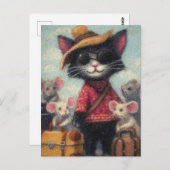 ブラックキャットとネズミズオンバカンス ポストカード (正面/裏面)
