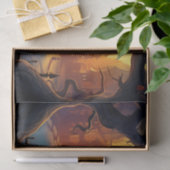 ブラックキャットと曲がったハウスハロウィーンデカップージ 薄葉紙 (ギフト)