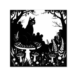 ブラックキャットと毒キノコのハロウィン4 セルフインキングスタンプ