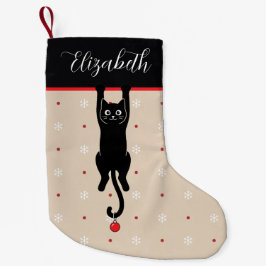 ブラックキャットのクリスマス・ストッキング スモールクリスマスストッキング