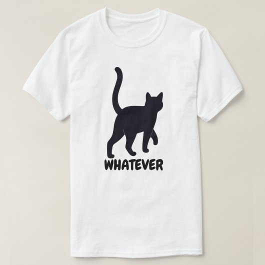 ブラックキャットのデザイン Tシャツ (デザイン正面)