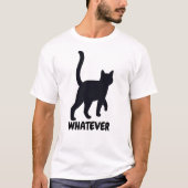 ブラックキャットのデザイン Tシャツ (正面)