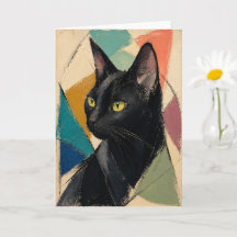 ブラックキャットの抽象画