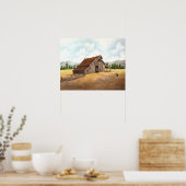 ブラックキャットアットザカントリーバーン ポスター (キッチン)