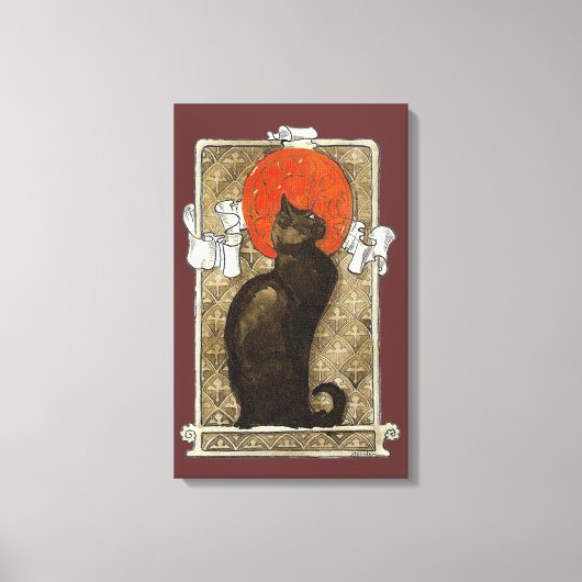 ブラックキャットアレキサンドレスティインレン キャンバスプリント (正面)