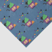 ブラックキャットアンドカップケーキブルーハロウィーンティッシュペーパー 薄葉紙 (詳細)