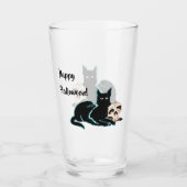 ブラックキャットアンドスカルハロウィーン タンブラーグラス (正面)