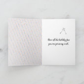 ブラックキャットアンドダンデリオン誕生日 カード (内部)