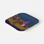 ブラックキャットアンドベアーハロウィーン紙プレート ペーパープレート (傾斜あり)