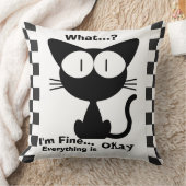 ブラックキャットアンドラバー装飾用クッション クッション (ブランケット)