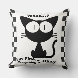 ブラックキャットアンドラバー装飾用クッション クッション