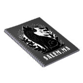 ブラックキャットイラストレーション |サレム ノートブック (右側)