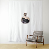 ブラックキャットインポーションクラシックボトルTシャツ タペストリー (インサイチュ)