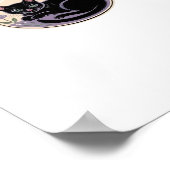 ブラックキャットインポーションクラシックボトルTシャツ ポスター (角)