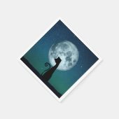 ブラックキャットインムーンライト紙ナプキンス スタンダードカクテルナプキン (角)