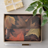 ブラックキャットイン紅葉1デコページ紙 薄葉紙 (ギフト)