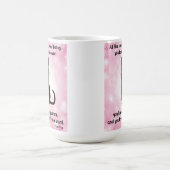 ブラックキャットウィズドーム – さくらんぼの花 コーヒーマグカップ (中央)