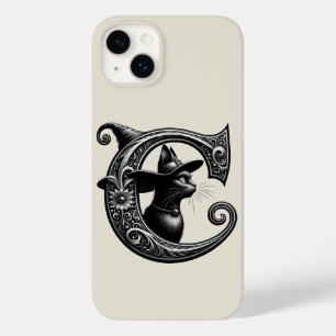 ブラックキャットウィッチウィッチレターCカスタムイニシャル Case-Mate iPhone 14 PLUSケース