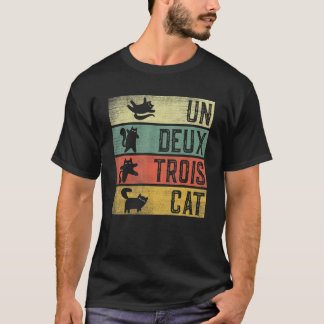 ブラックキャットウンドゥトロワキャットフランスの1 Tシャツ