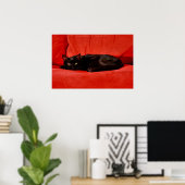 ブラックキャットエドガー ポスター (ホームオフィス)