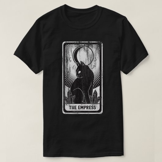 ブラックキャットエンペイタロットd tシャツ (デザイン正面)