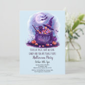 ブラックキャットオブスイーツウィッチハットハローウィンパーティ 招待状 (スタンド正面)