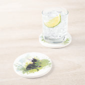 ブラックキャットオングラスサンドストーンコースター コースター (側面)