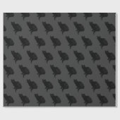 ブラックキャットオングレー | ラッピングペーパー (フラット)