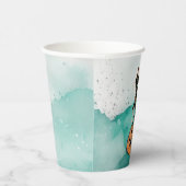 ブラックキャットオンパンプキンハロウィーン紙カップ 紙コップ (右)