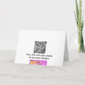 ブラックキャットオンピケットフェンスおもしろいカスタム誕生日 カード (裏面)