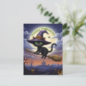 ブラックキャットオンブ飛んでいるローム シーズンポストカード (スタンド正面)